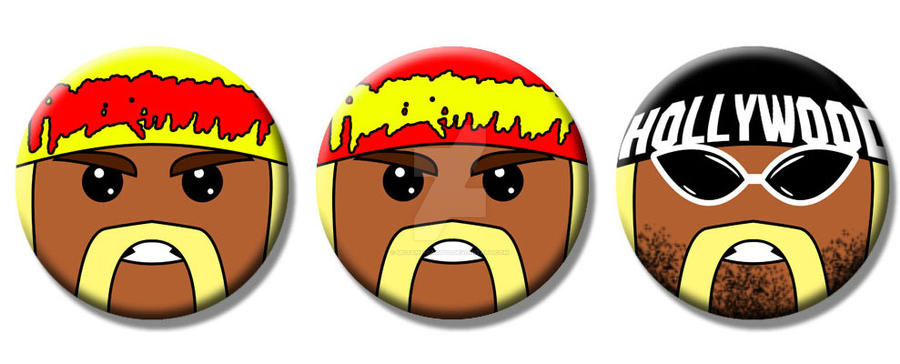 Hulk Hogan Buttons