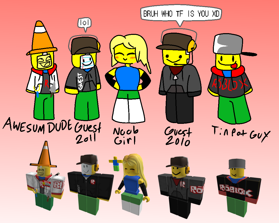 Popular Roblox avatars evolution : r/roblox