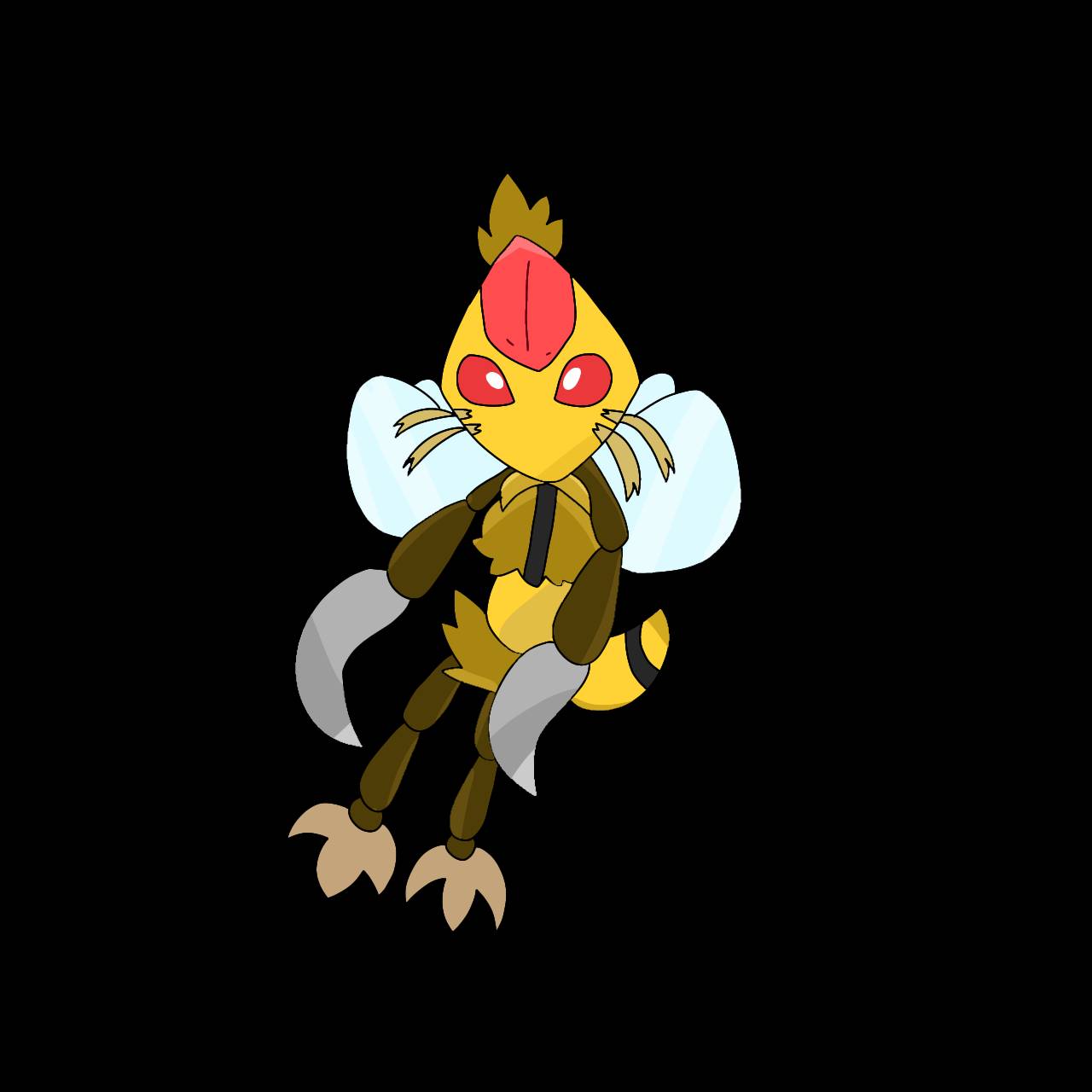 Kingbee ( Fanmade Male Evolution of Combee ) by CheddarMMozz on DeviantArt