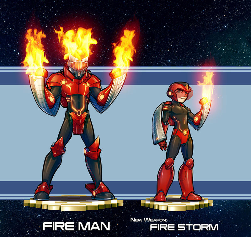 Fire Man Dailouges MMRedesign: DLN-007 Fire Man by AdamWithers on DeviantArt