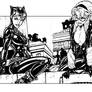 Catwoman and Black Cat, Ink