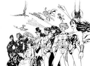 The Women of DC Comics, B+W