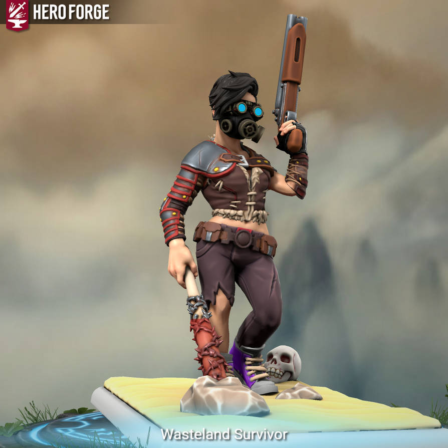 (HeroForge) Wasteland Female Survivor by Kyleman98 on DeviantArt
