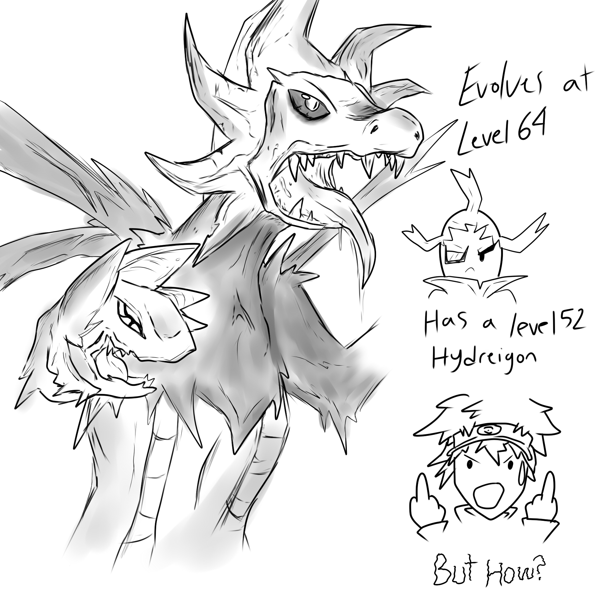 Hydreigon Pokemon Coloring Pages