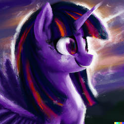 Twilight sparkle pintura renascentista