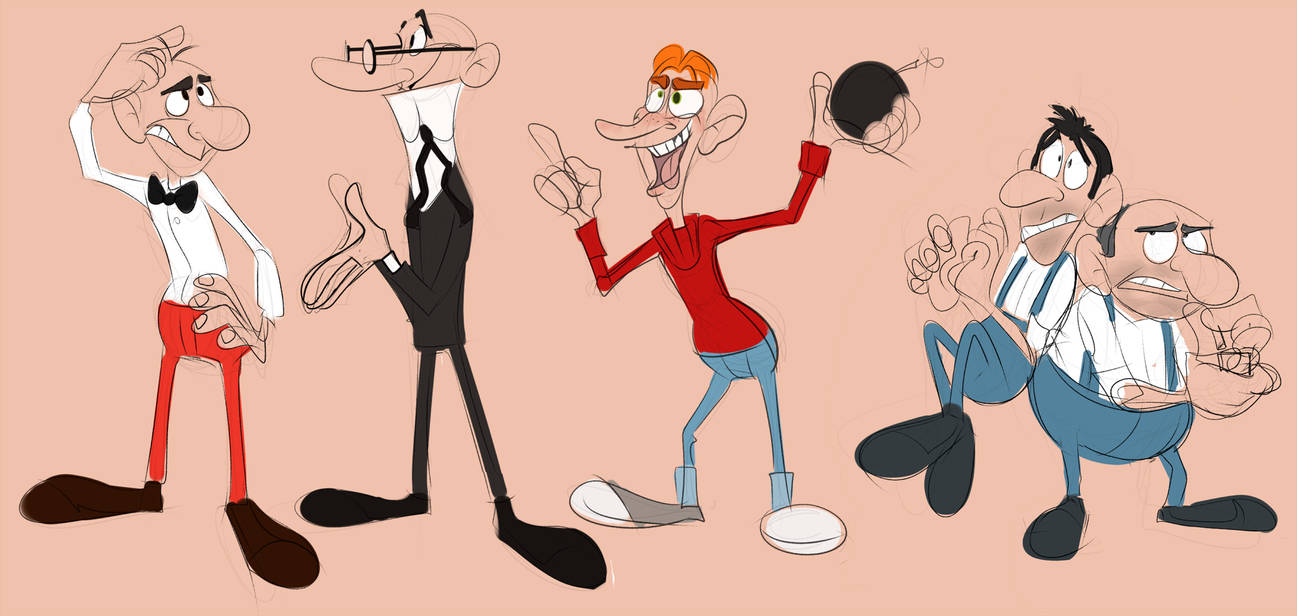 mortadelo y filemon chars by hiddickington on DeviantArt