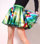 Rainbow Cotton Sexy Mini Skirt by yystudio