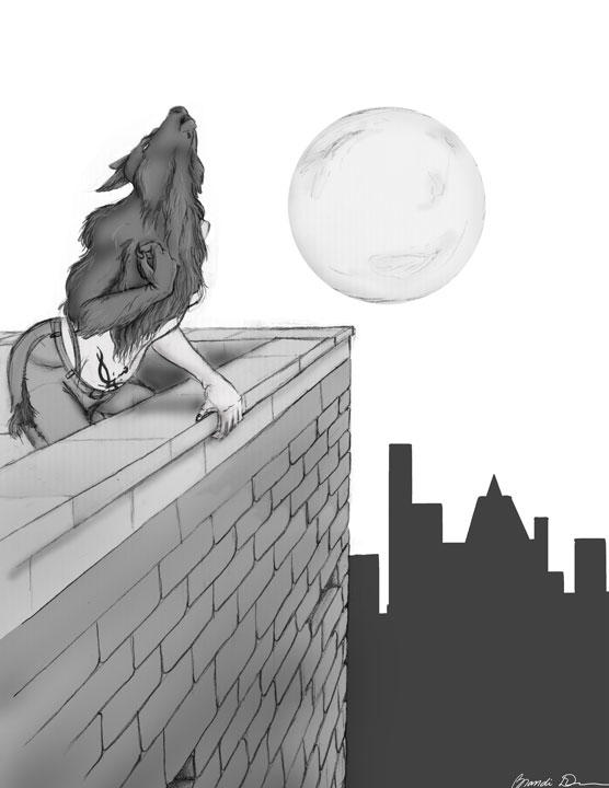 Werewolf Rooftops Rooftop Werewolf by bdunn1342 on DeviantArt