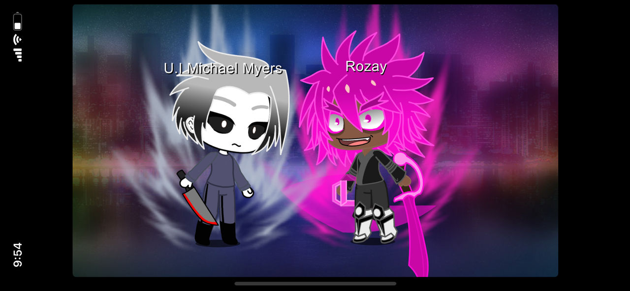U. I. Michael Myers vs. Super Saiyan Rose Rozay! by MegaByteRed on ...