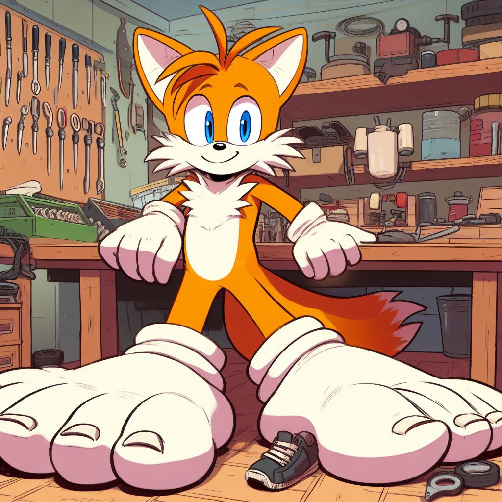 Tails Pathar Tails with huge paws. by MegaByteRed on DeviantArt
