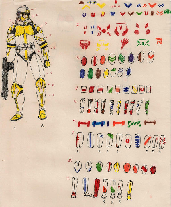 Clone Color Guide by Tribble-Industries on DeviantArt