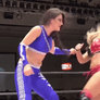 Toni Storm kick between the legs (GIF)