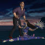 Kitana split punch Johnny Cage