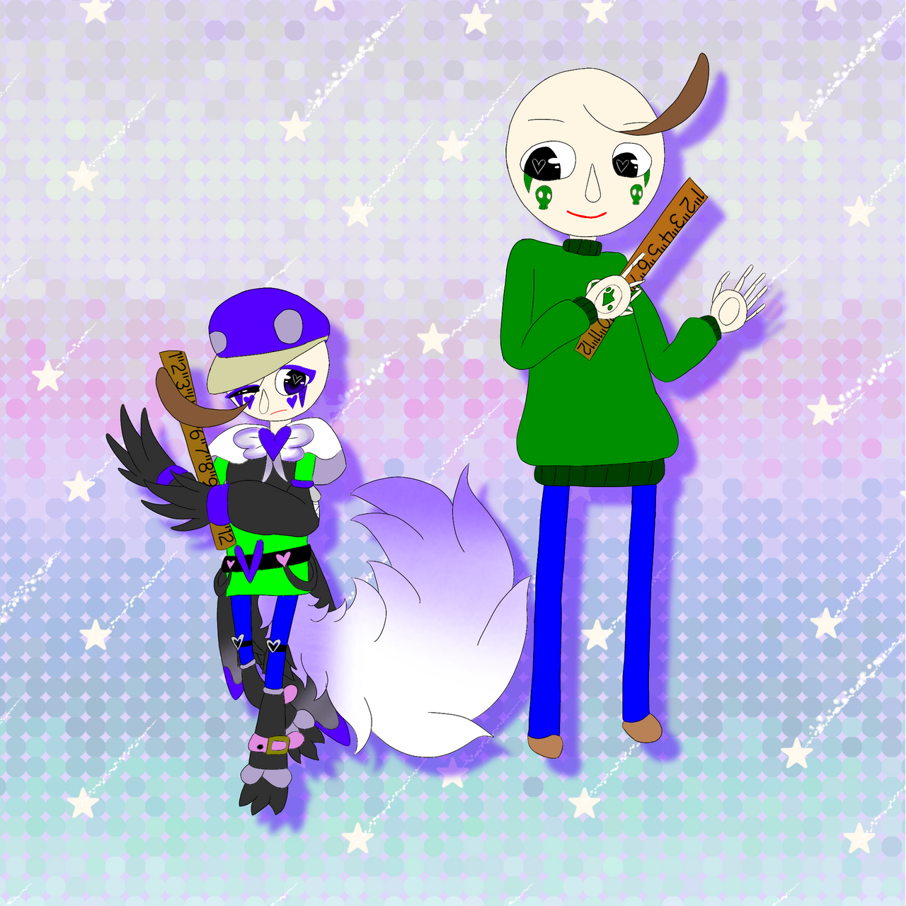 Falaldi Baldi Val-V and Vivaldi (Baldi) by ValerieTheLetterV on DeviantArt