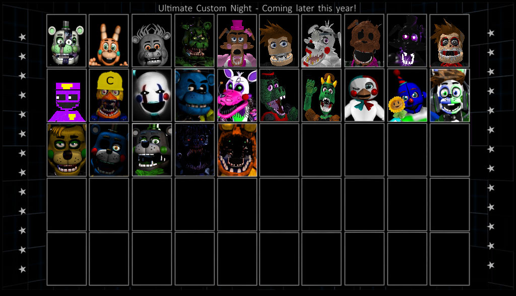 Wil's Ultimate Custom night by Spiderboygames on DeviantArt