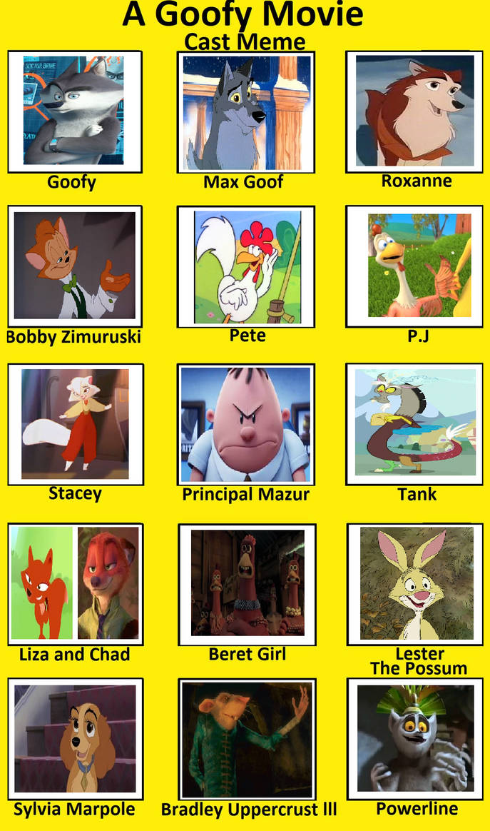 A Goofy Movie Cast By Agus890 On DeviantArt A goofy movie cast by agus890 on deviantart