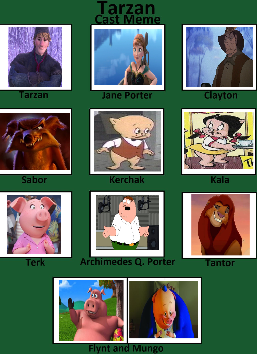 Tarzan Cast by agus890 on DeviantArt Tarzan Cast by agus890 on DeviantArt