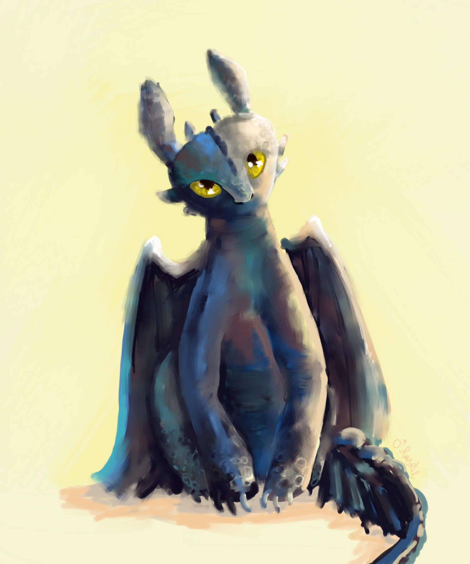 Toothless sketch by SamantaWinchester on DeviantArt