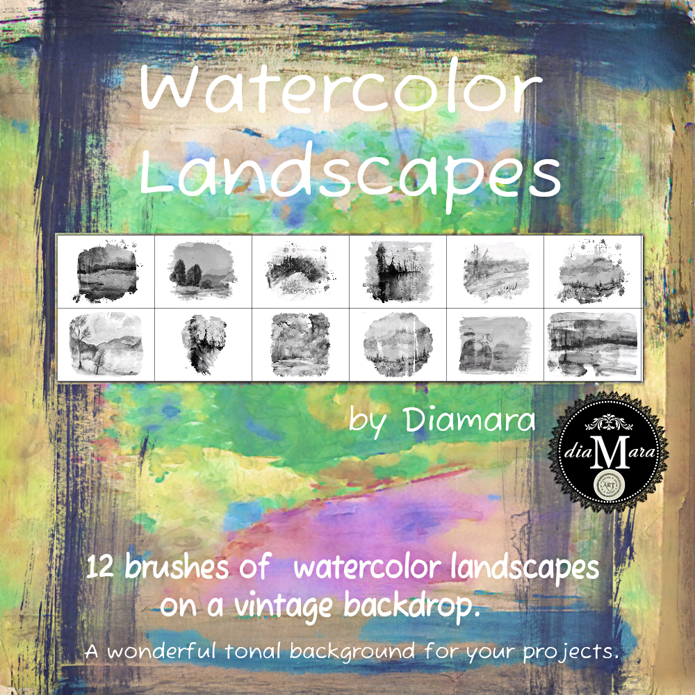Watercolor Landscapes by Diamara