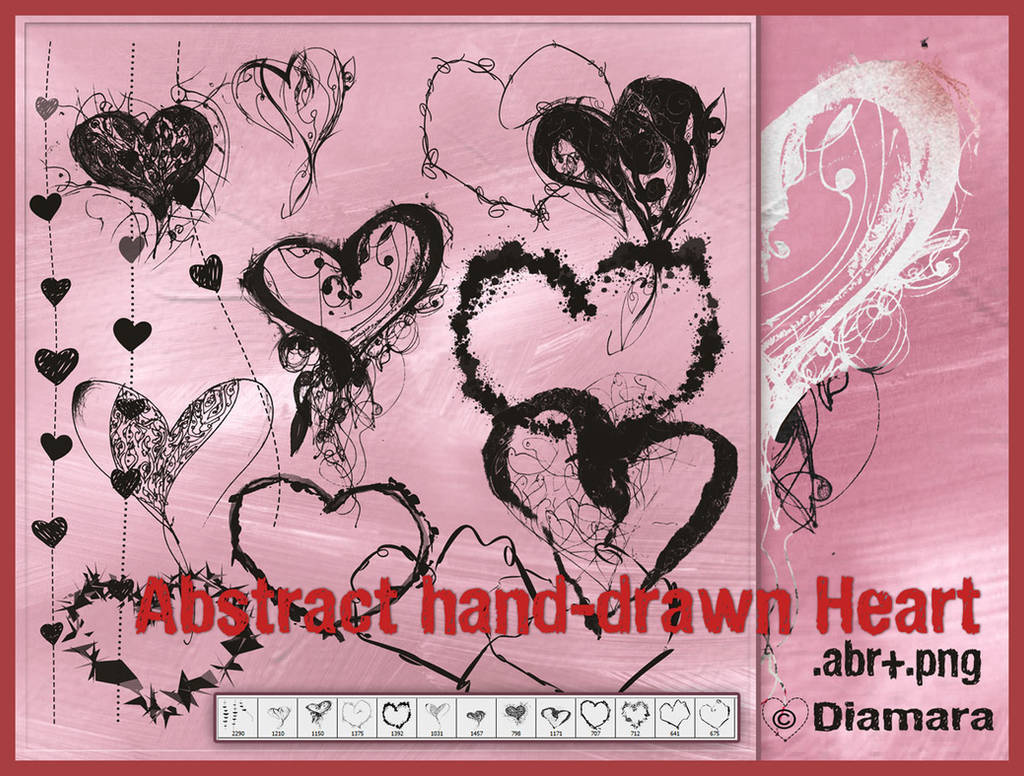Abstract Heart by Diamara