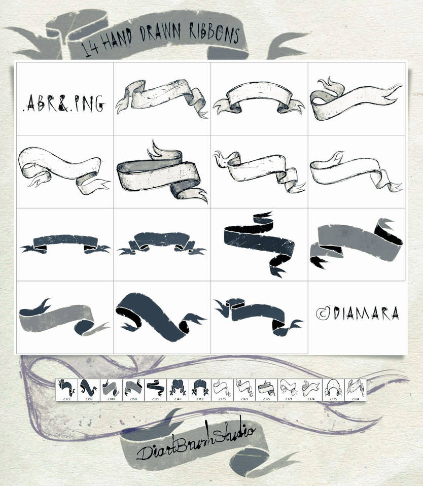 Avatar Ribbon HandDrawn Ribbons by Diamara on DeviantArt