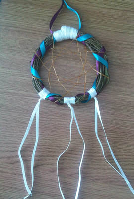 Purple and Teal Dreamcatcher