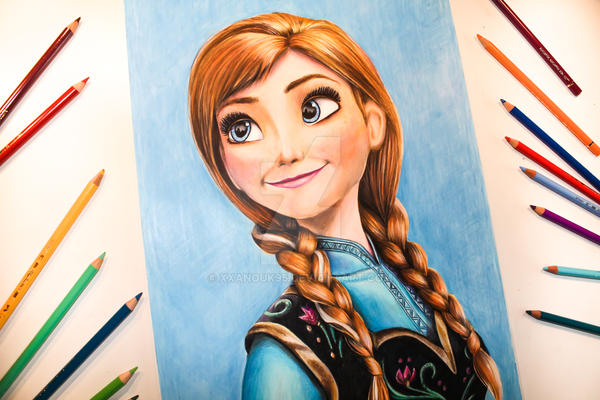 Colored Pencil Drawing Frozen Princess Anna By Xxanouk95 On Deviantart Colored Pencil Drawing Frozen Princess Anna By Xxanouk95 On Deviantart