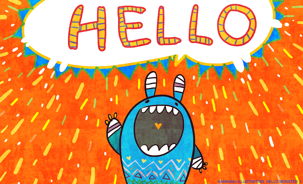 Hello Monster_1 by Gamnamu on DeviantArt