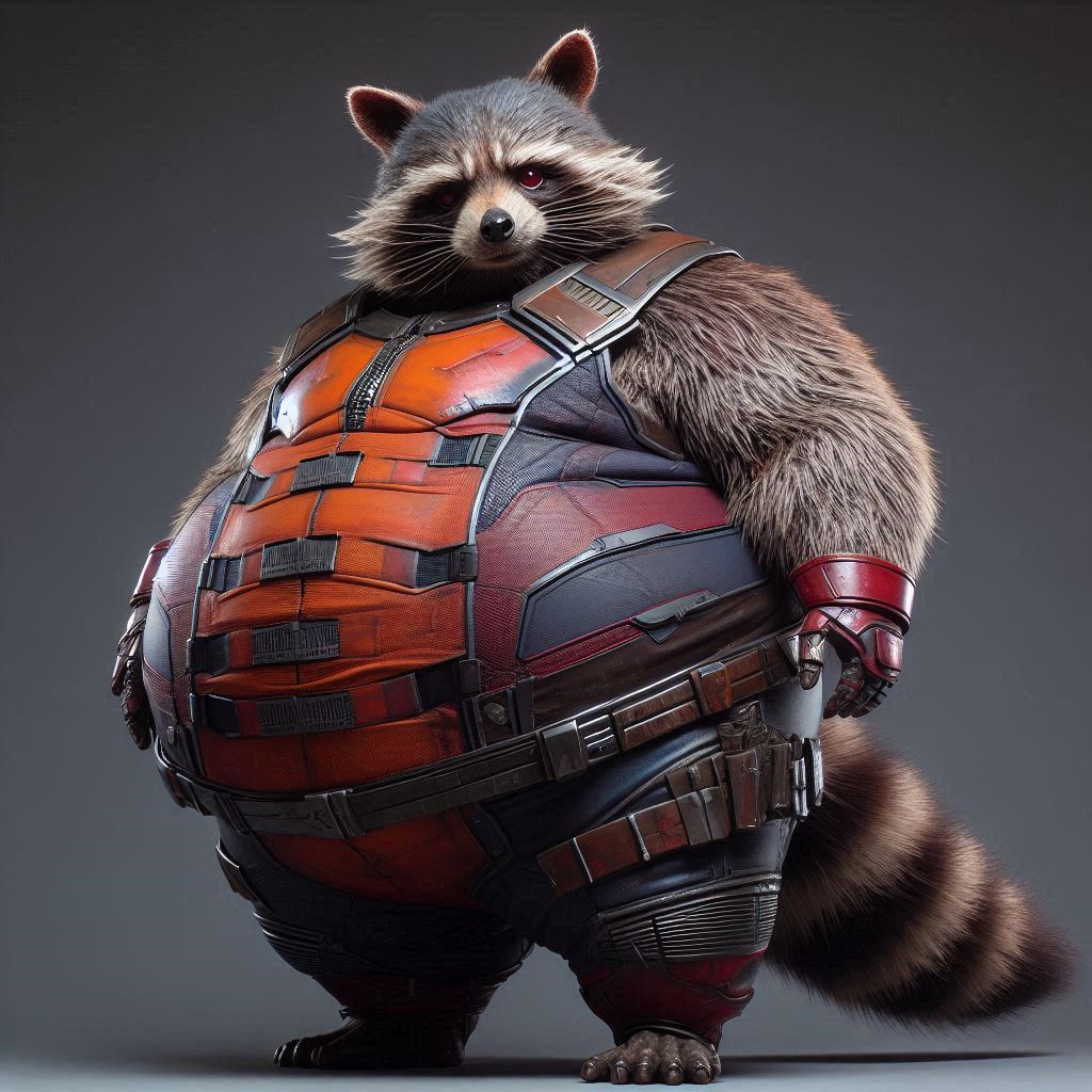 Big Fat Overweight Obese Rocket Raccoon by GabrielArtMaker55 on DeviantArt