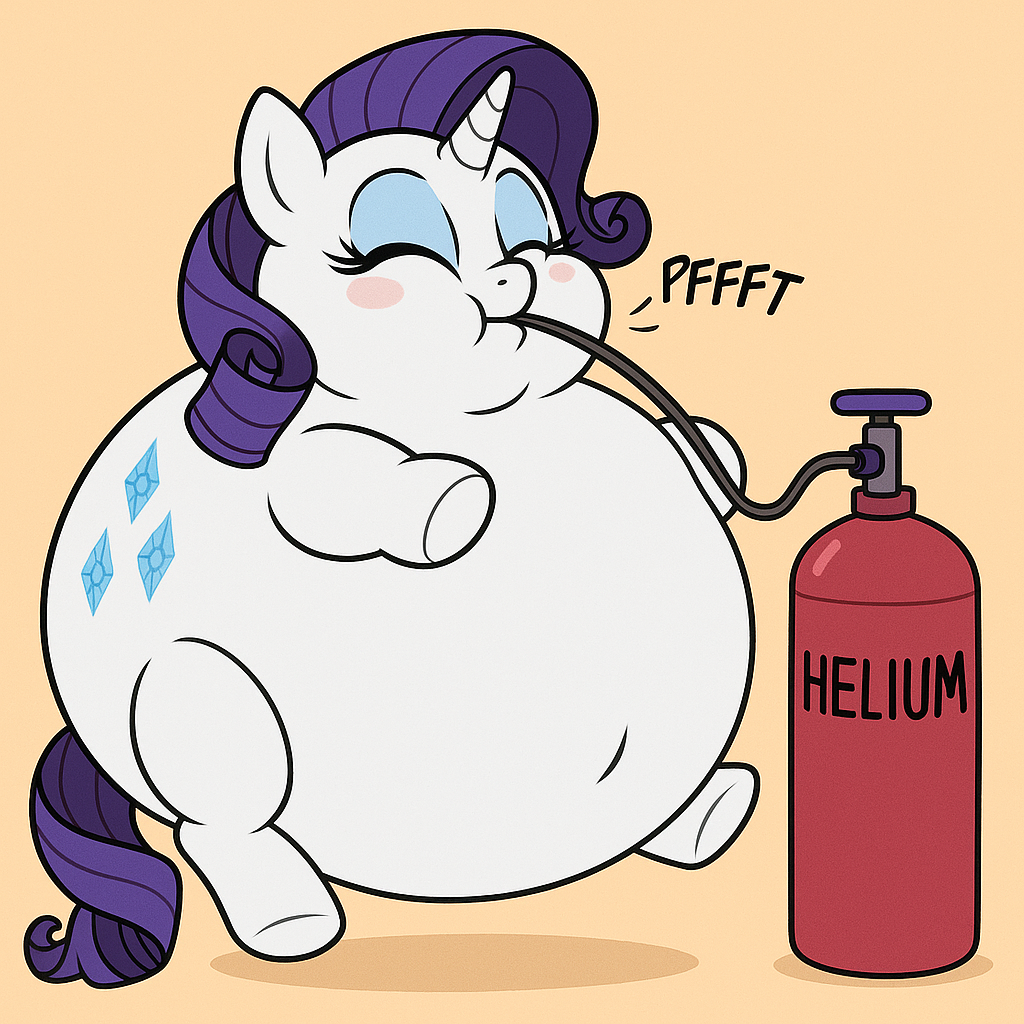 Rarity Helium Inflation by GabrielArtMaker55 on DeviantArt