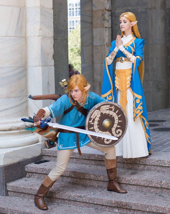 Link and Zelda - TLoZ Breath of the wild