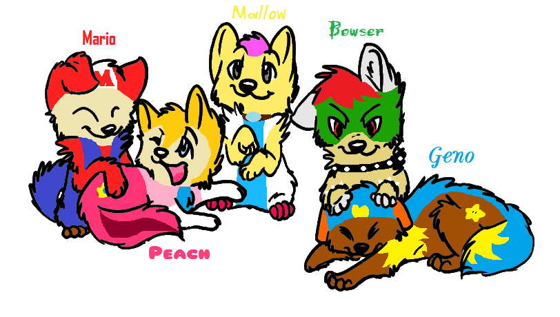 The 5 heroes....AS PUPPY'S!!