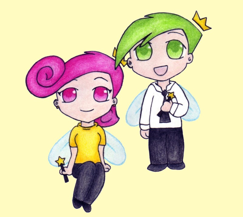 Chibi Cosmo and Wanda