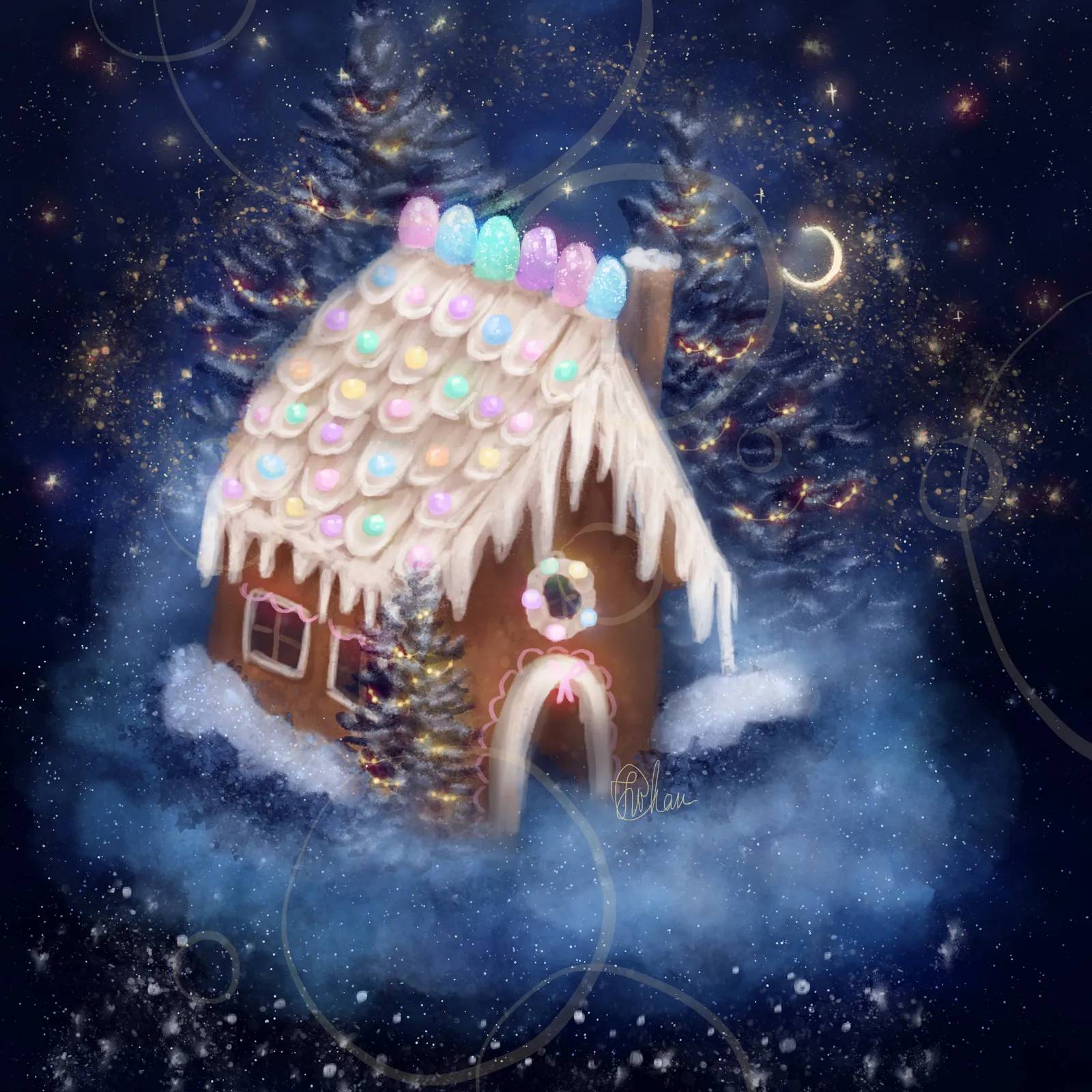 Gingerbread House by frostworkchan on DeviantArt