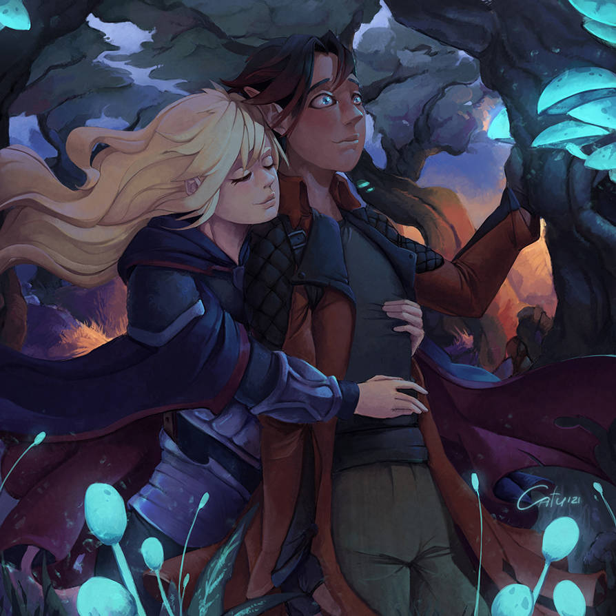 Painted Sketch Commission - A Love Story