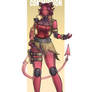 Tiefling Cyberpunk Commission