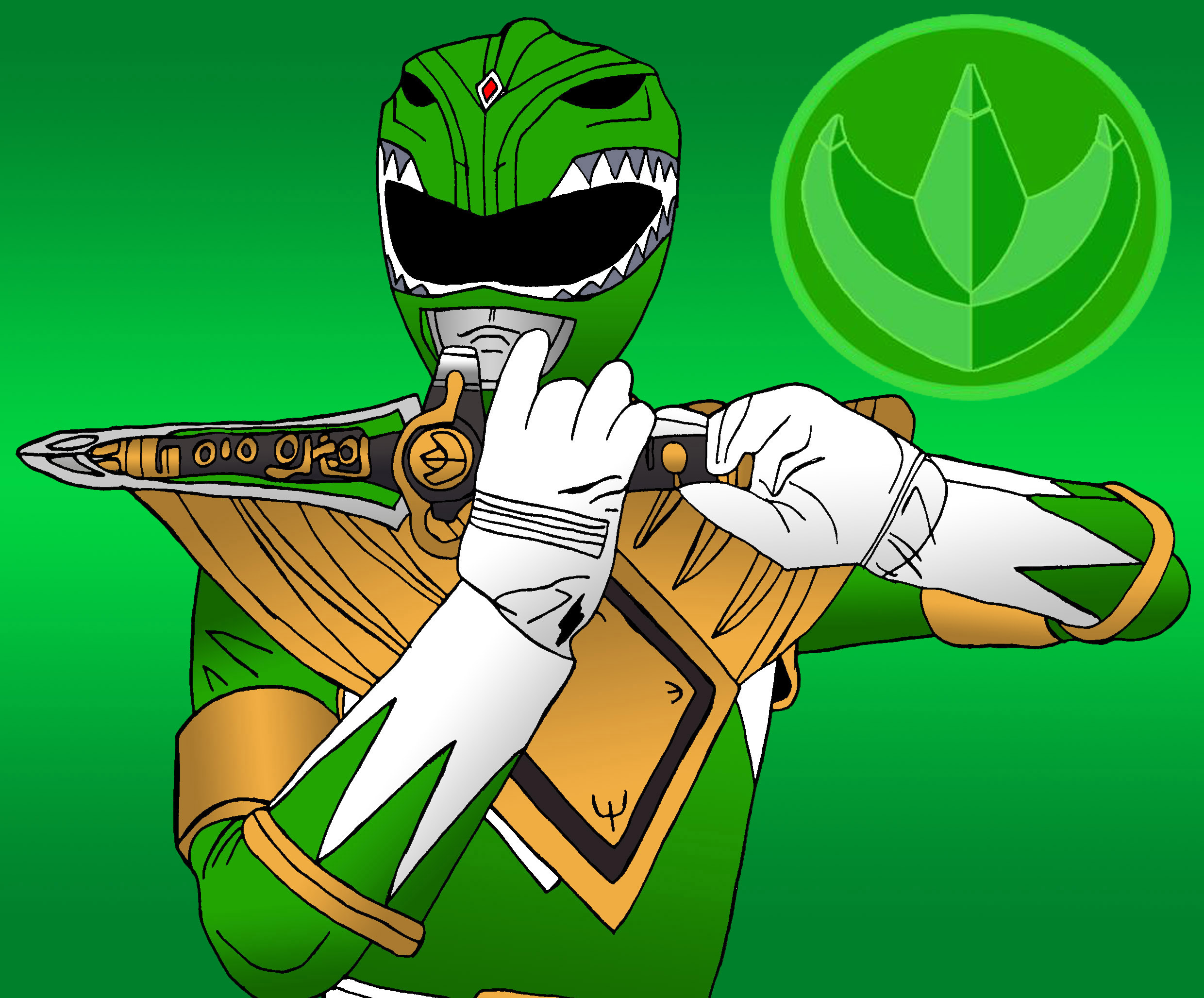 Mighty Morphin Green Ranger by SuperTyBone82 on DeviantArt