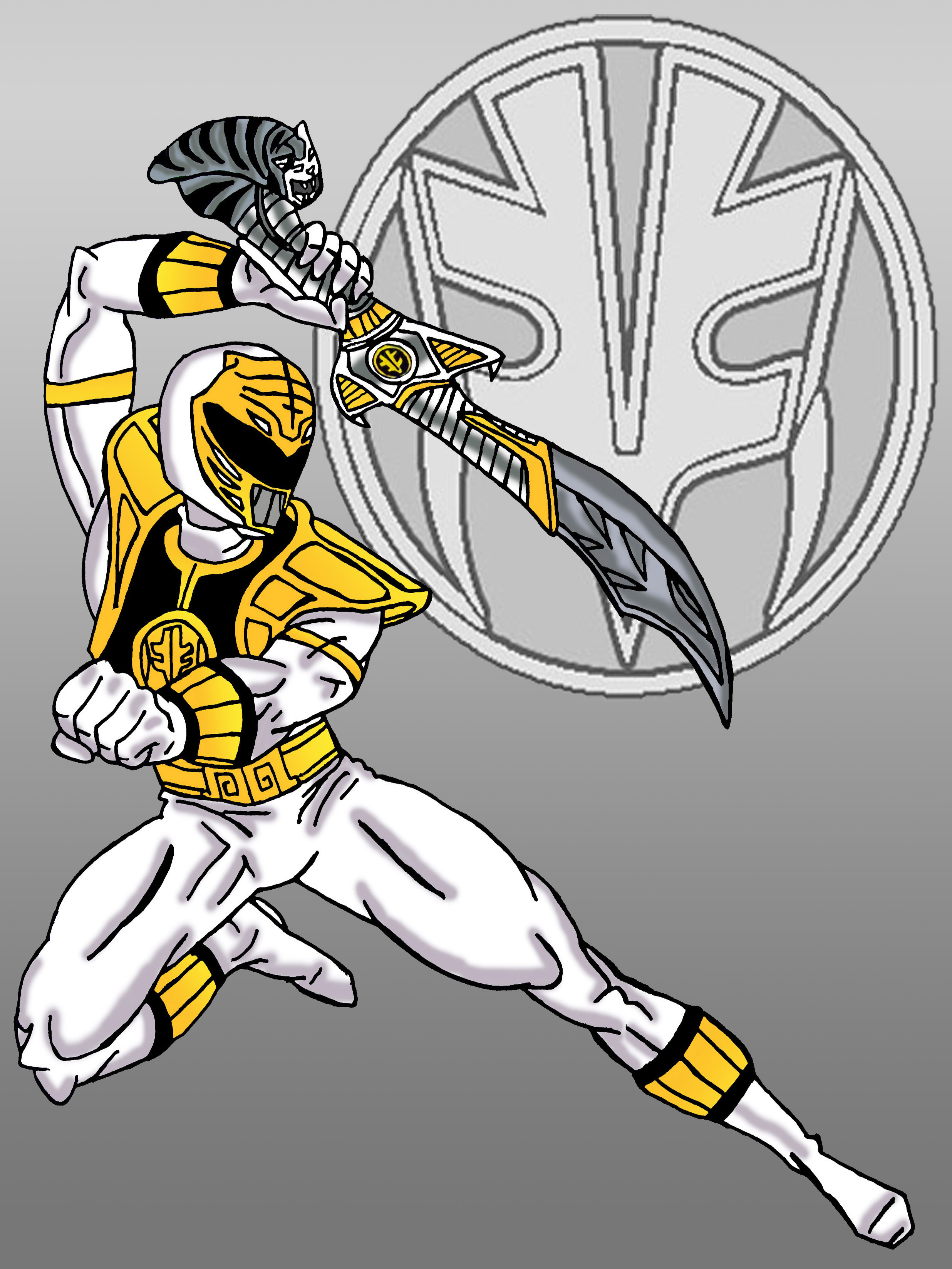 Mighty Morphin White Ranger by Super-TyBone82 on DeviantArt