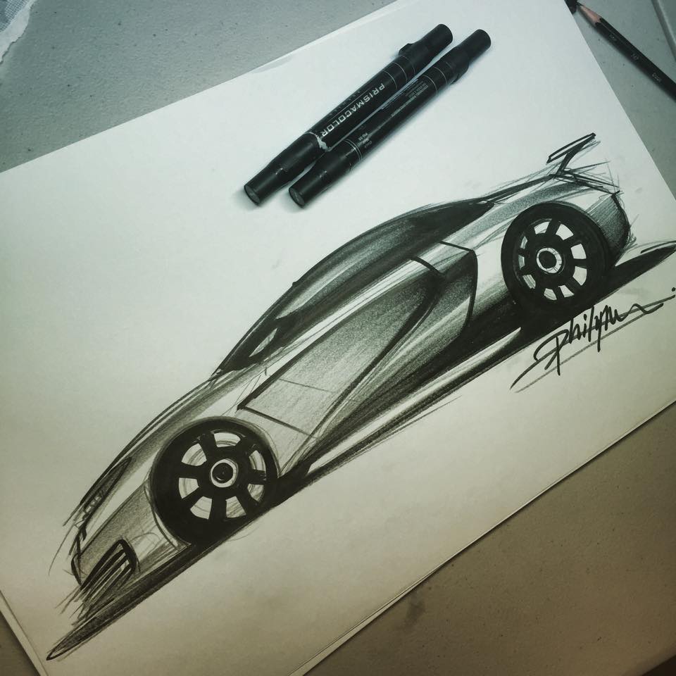 Concept Audi R9 sketch