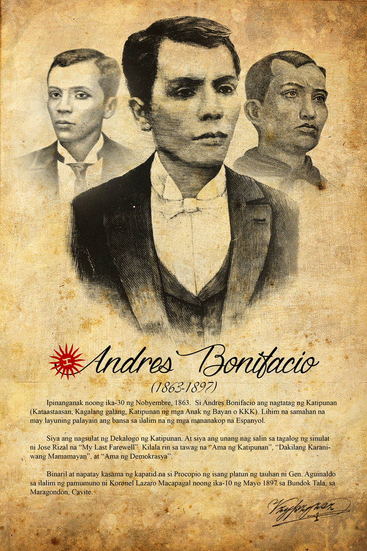 Ang Kasaysayan Ni Andres Bonifacio - sayan rodelu