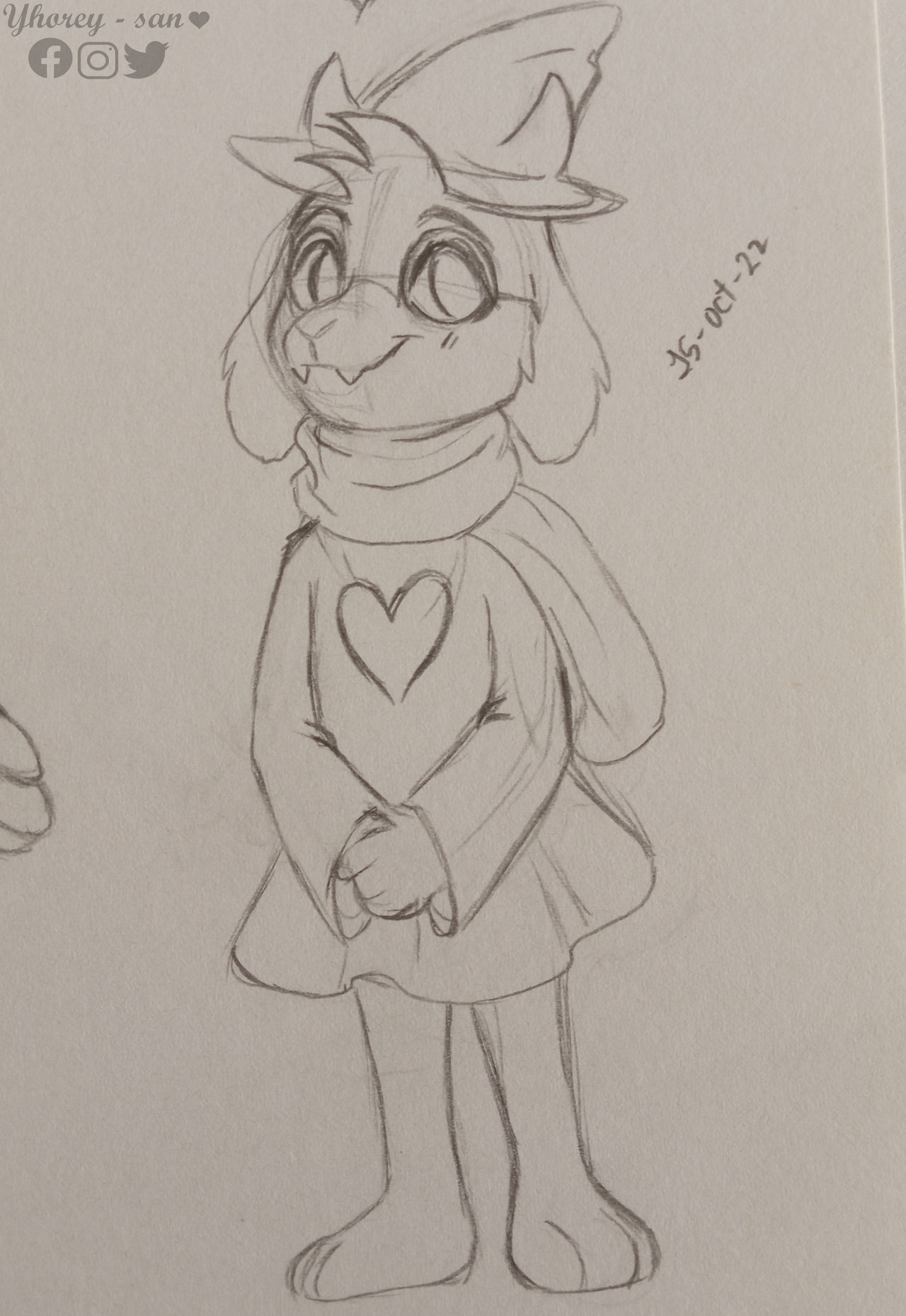 Simple Ralsei Drawing Ralsei sketch october 2022 by Yhorey-San on DeviantArt