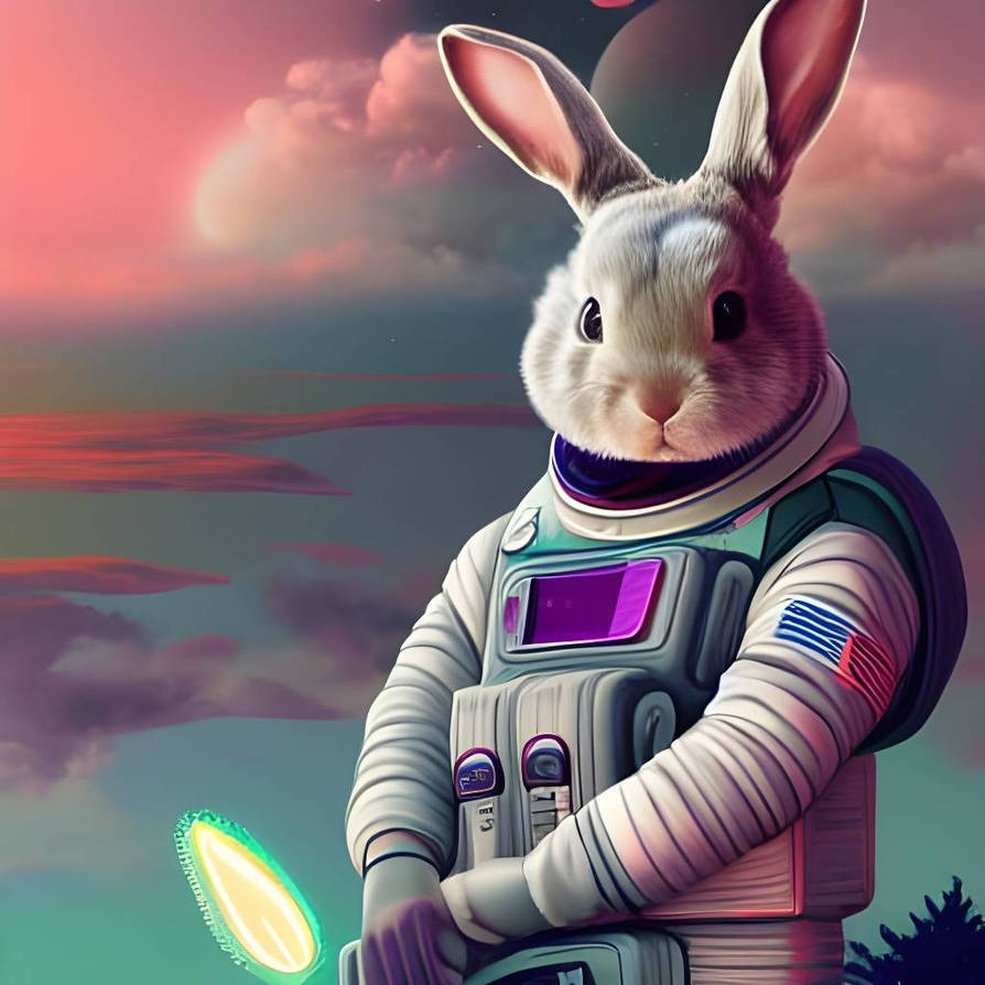 Space Bunny by aiRissx on DeviantArt