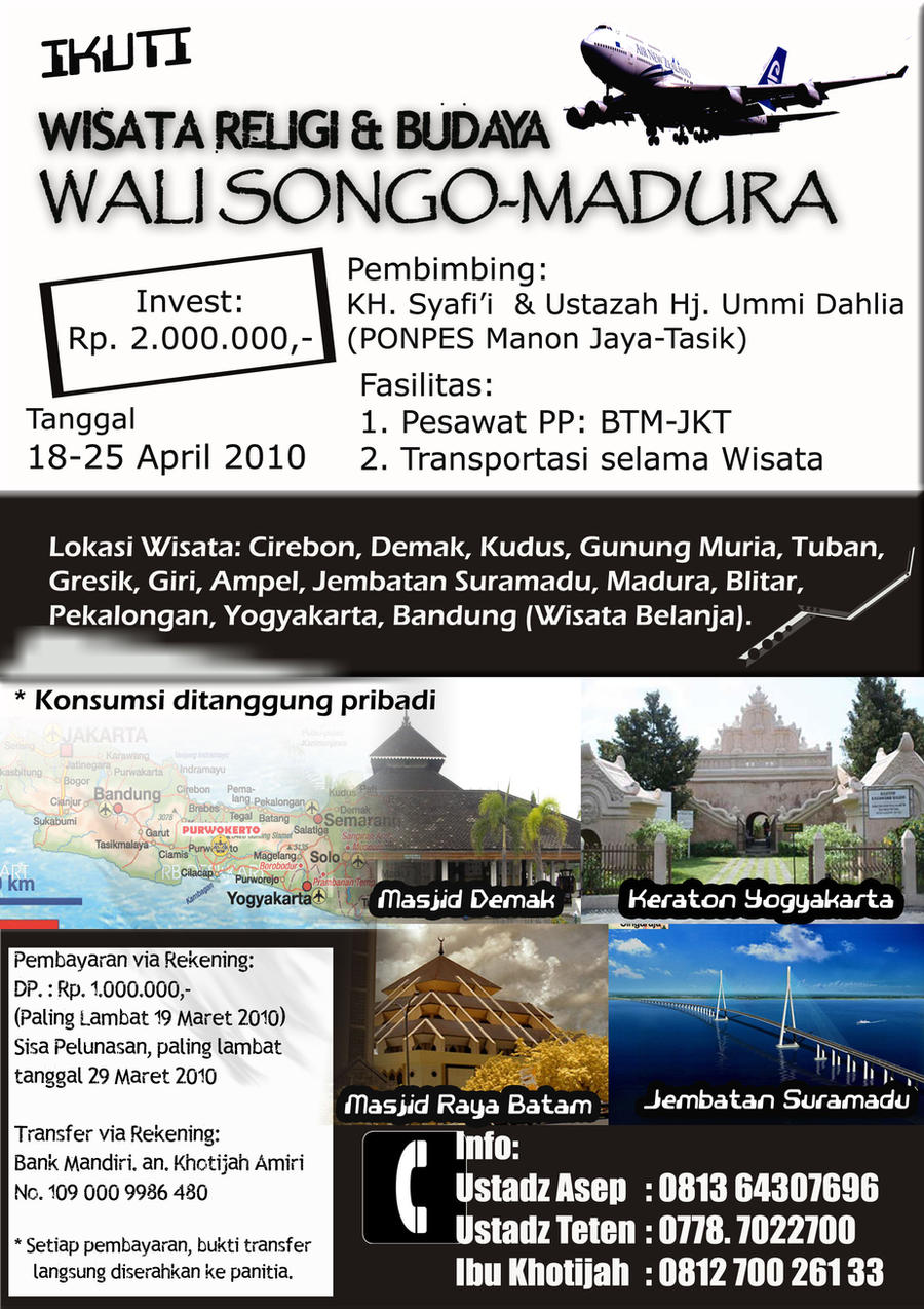 Contoh Pamflet Wisata Religi Tempat Wisata Indonesia