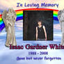 Isaac Gardner White (1988-2008) memorial