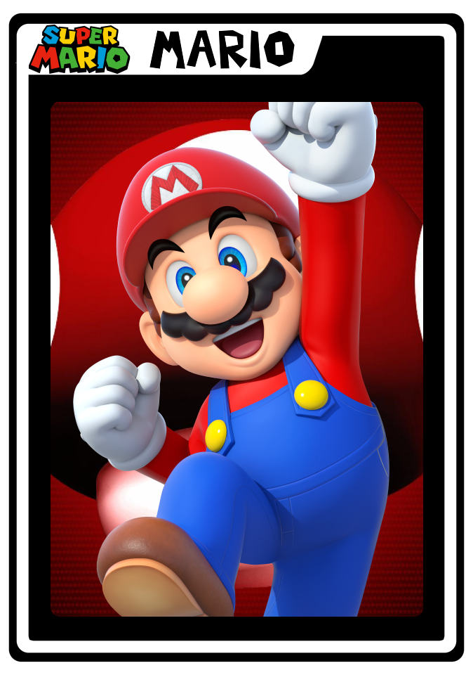 Super mario amiibo outlet cards