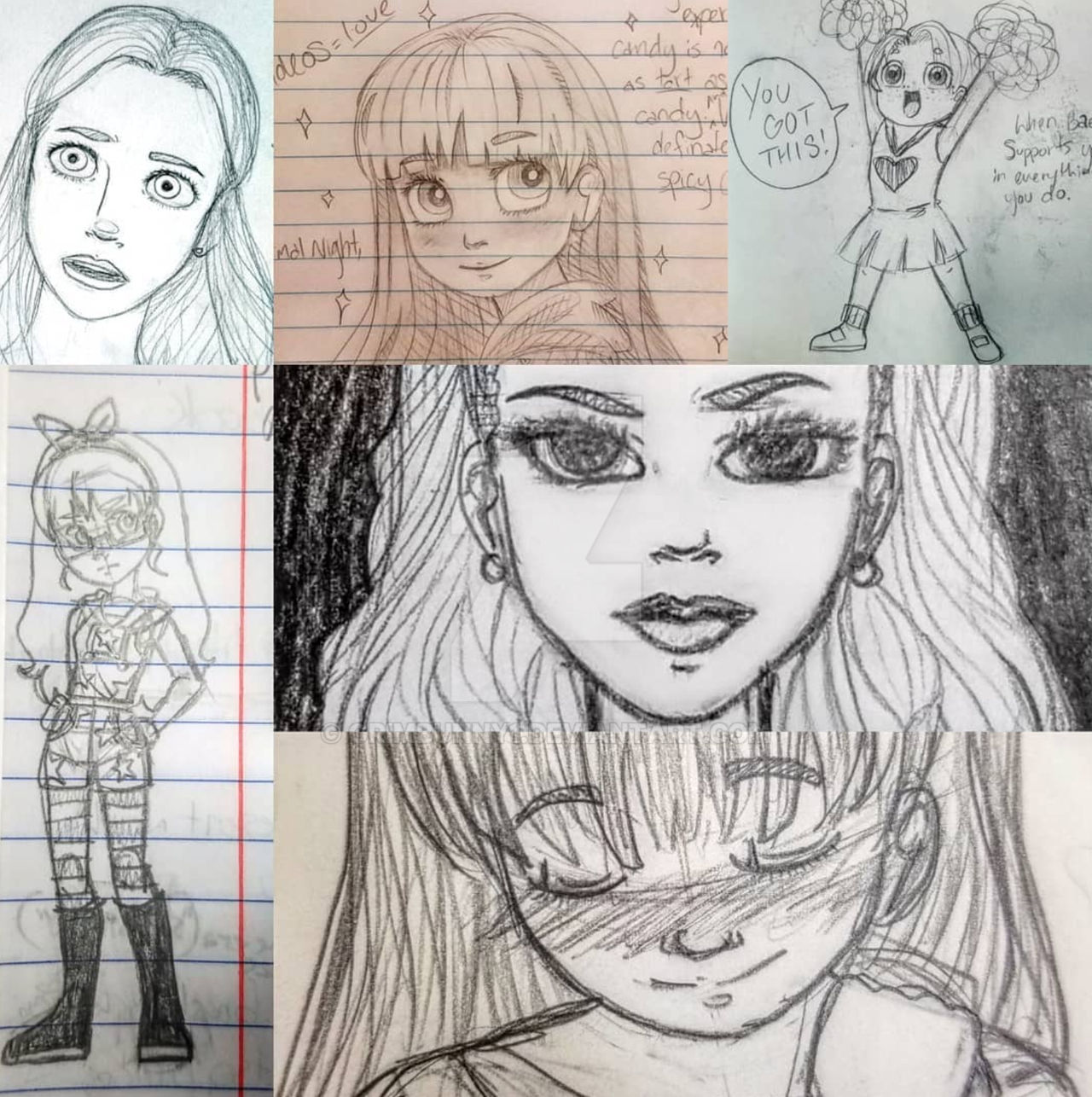 Pencil Drawing Compilation by Grimbunny1 on DeviantArt