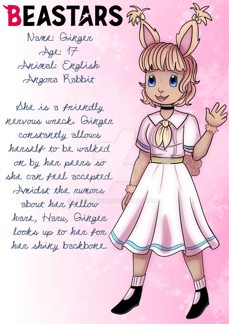 Beastars OC: Ginger by Grimbunny1 on DeviantArt