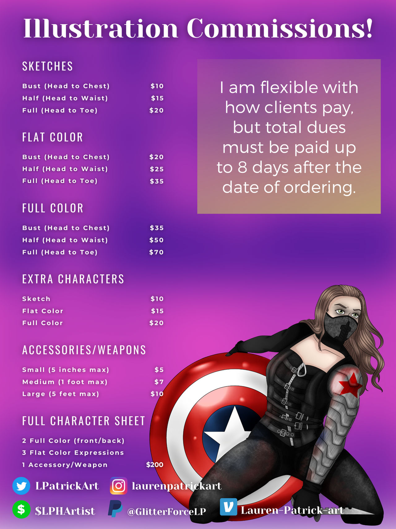 Artist Commissions Commissions Sheet by Grimbunny1 on DeviantArt