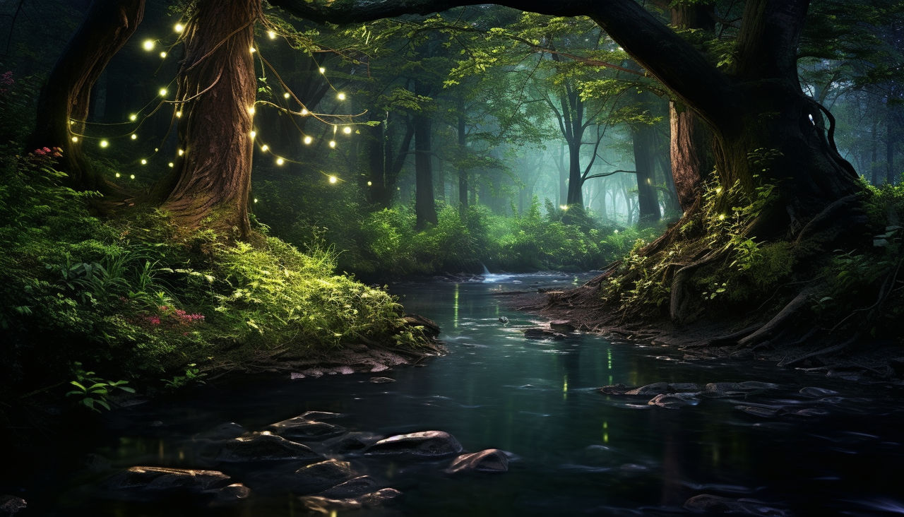 Magic Forest Fire Magic Forest Wallpaper (1) by ohmylore-arts on DeviantArt