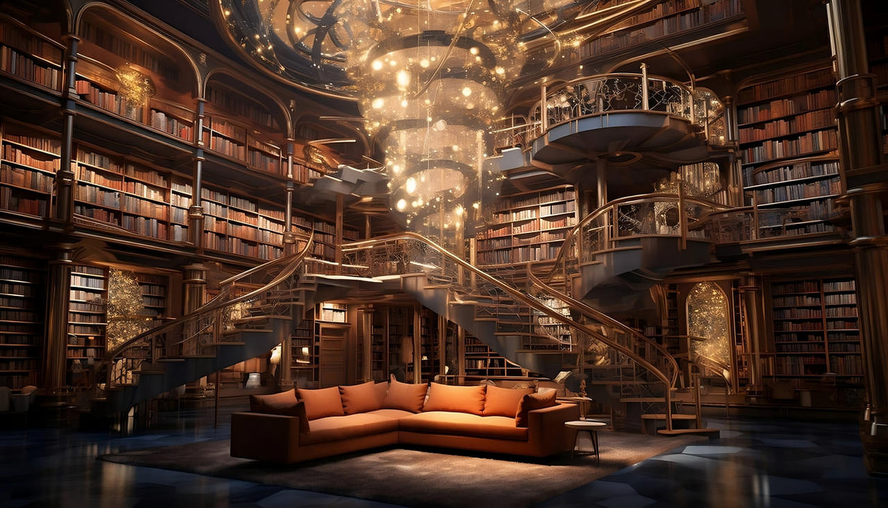 Magic Christian Library Magic School Library (Upscaled Version) by ohmylore on DeviantArt